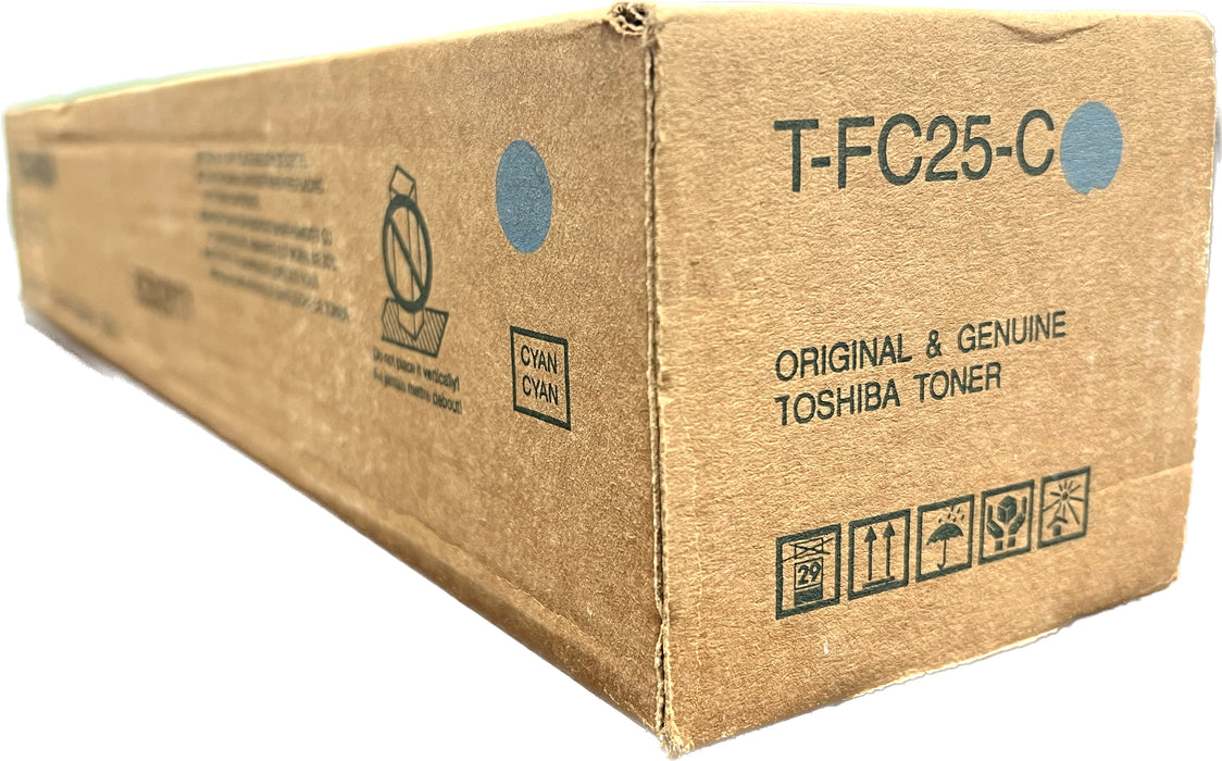 Genuine Toshiba Cyan Toner Cartridge | T-FC25-C