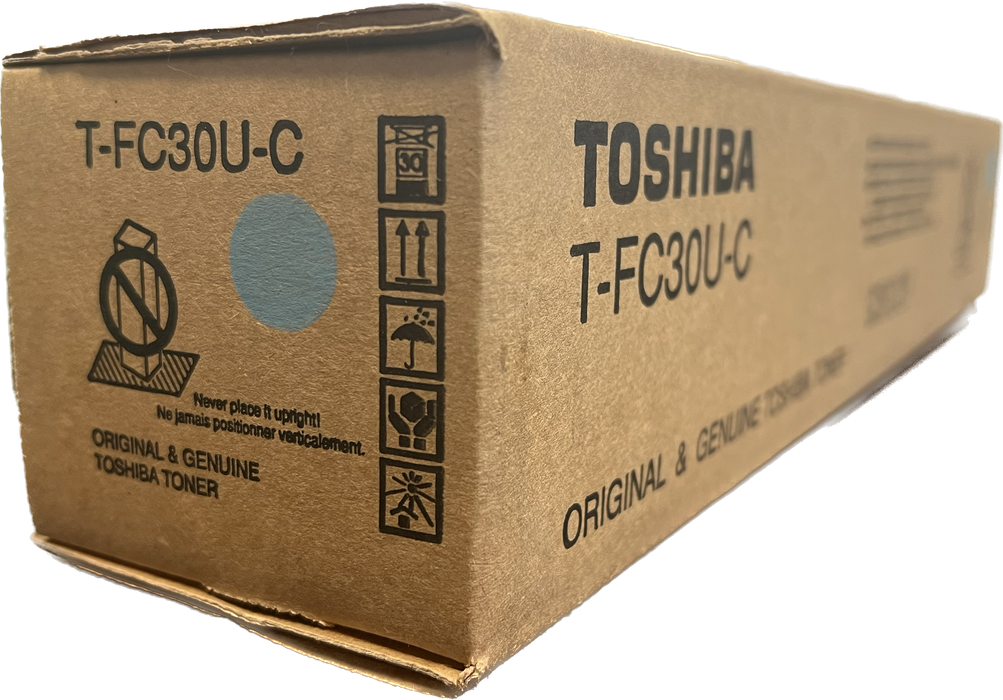 Genuine Toshiba Cyan Toner Cartridge | T-FC30U-C
