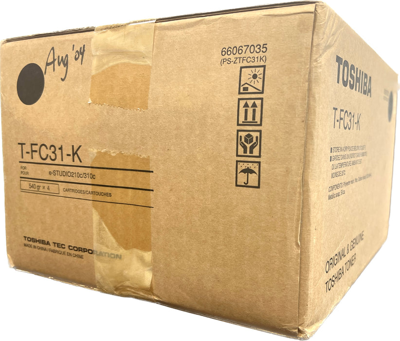 Genuine Toshiba Black Toner Cartridge | Contains 4 toner | T-FC31-K