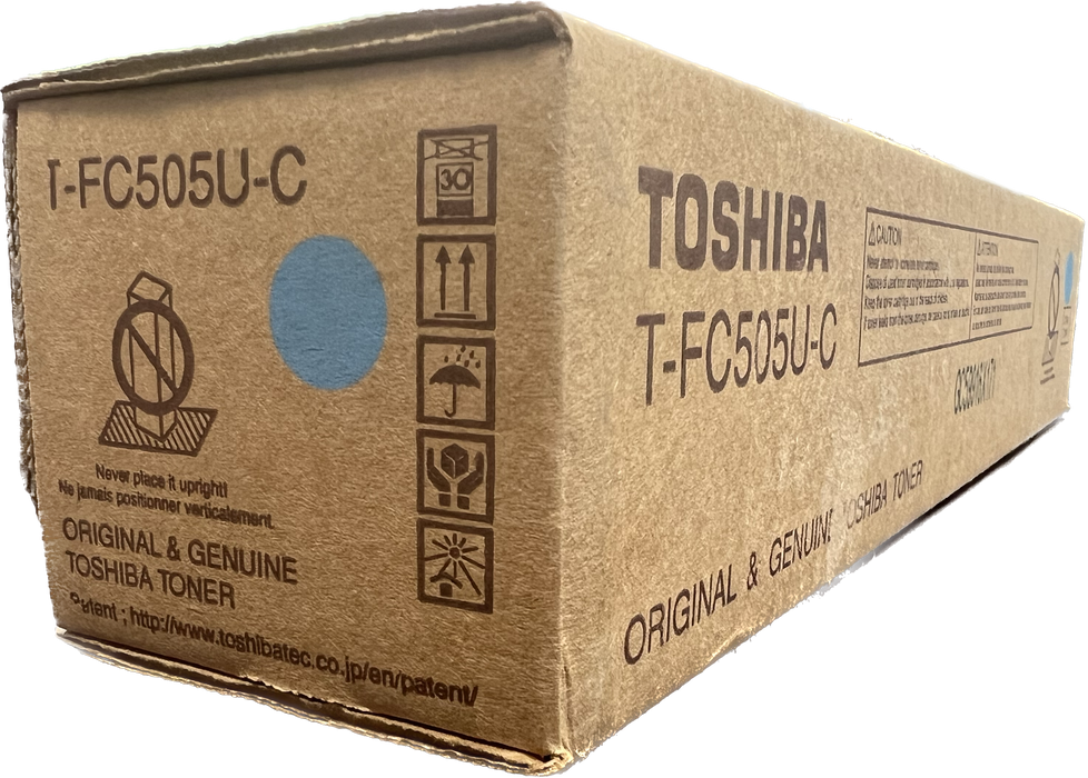 Genuine Toshiba Cyan Toner Cartridge | T-FC505U-C