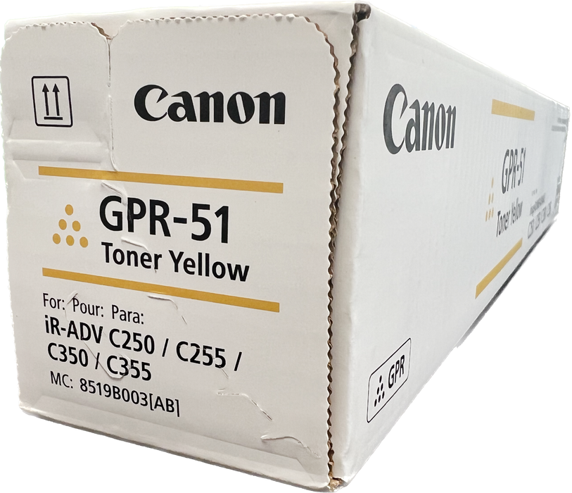 Genuine Canon Yellow Toner Cartridge | 8519B003 | GPR-51Y