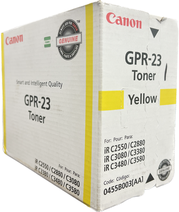 Genuine Canon Yellow Toner Cartridge | 0455B003 | GPR-23Y