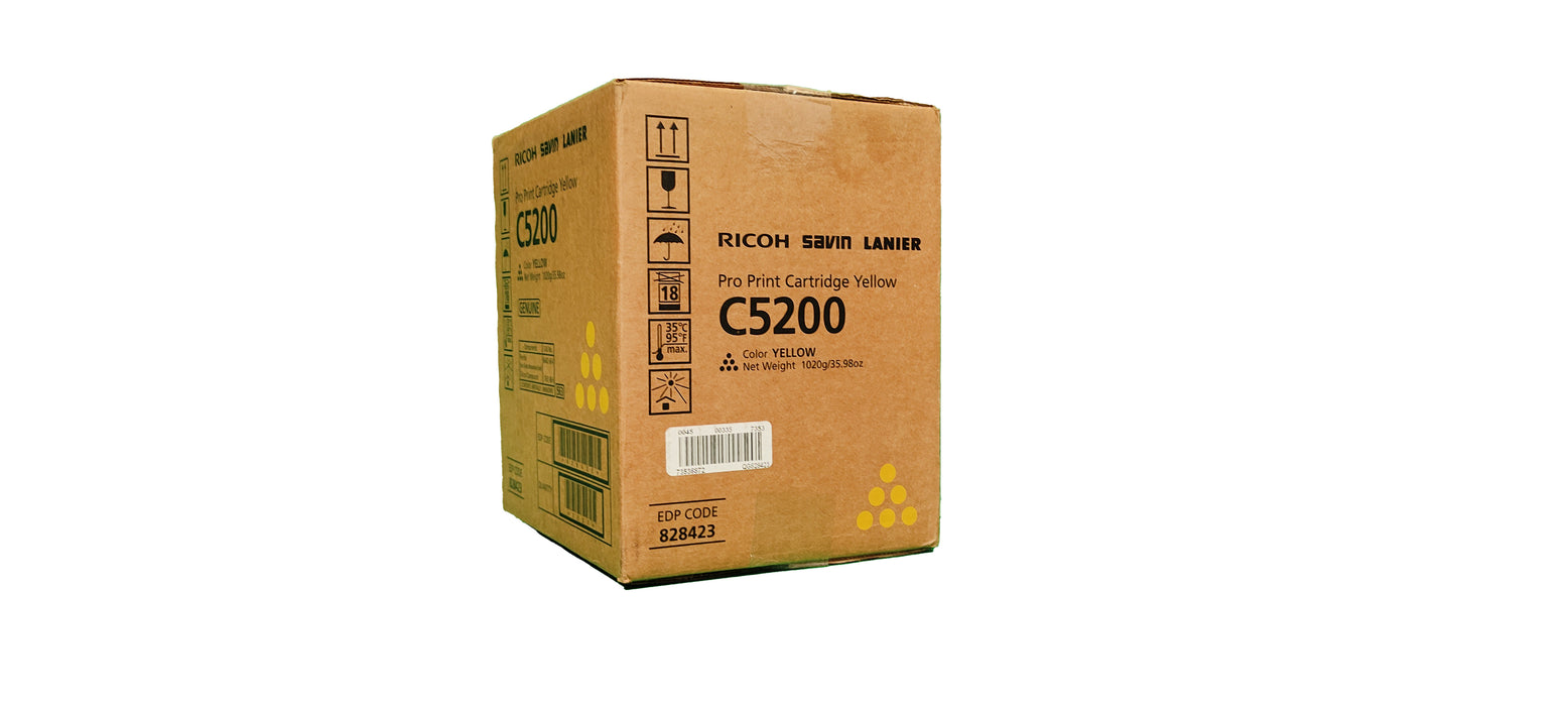 Genuine Ricoh Yellow Toner Cartridge | 828423 | C5200/C5210